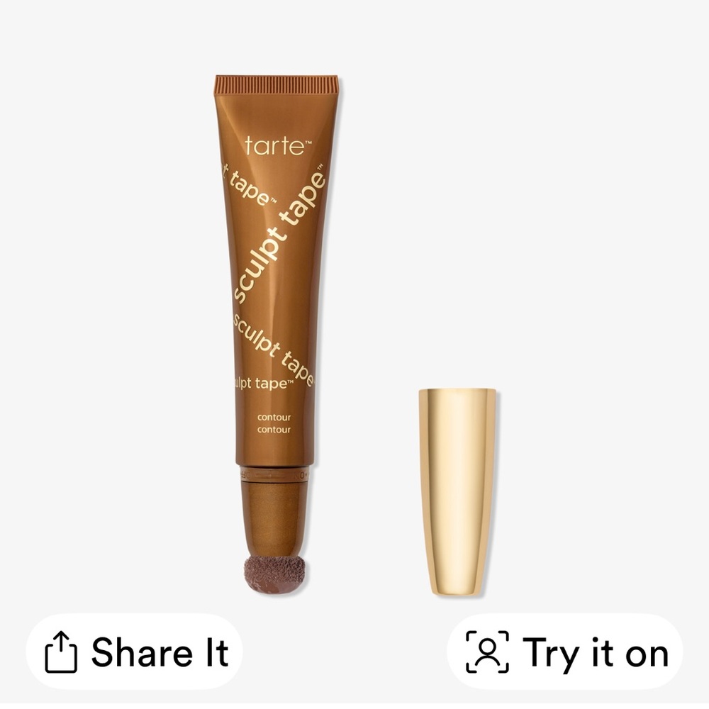 Tarte Sculpt Tape Contour in medium, cool bronze.
.4 fl. Oz.